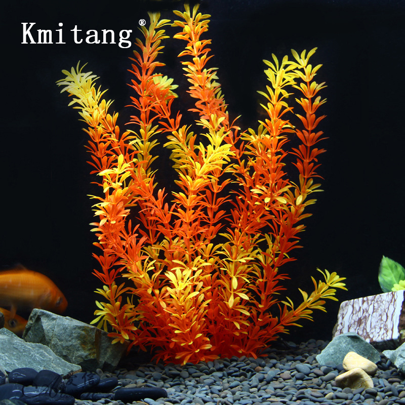 Marine Aquarium - 100cm Tropikal Bitkiler Büyük Yapay Su