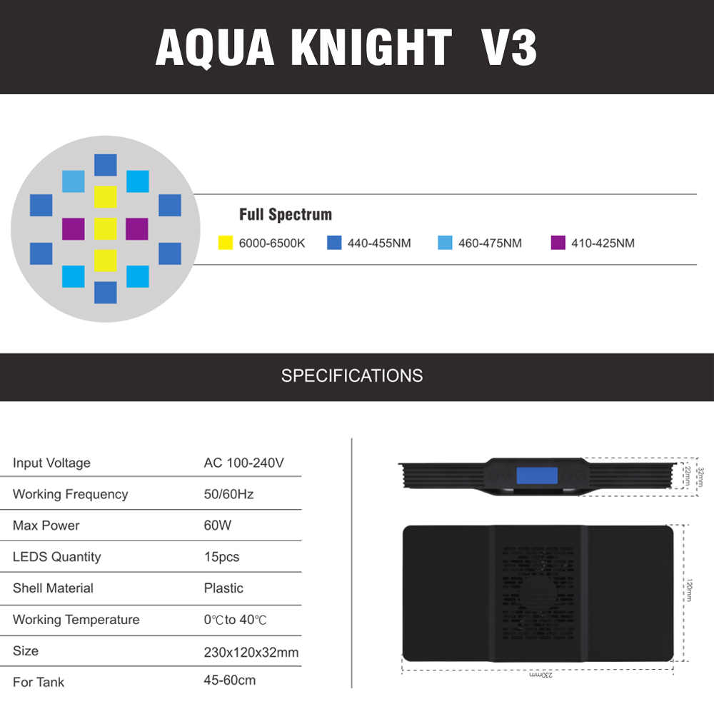 60W Akvaryum Lambası Deniz Res - Reef Lighting incelemesi ve fiyatı