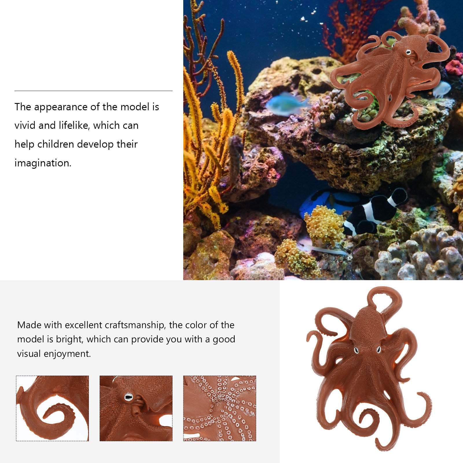 1 Adet Ahtapot Figürlü, Deniz  - Ocean Aquarium incelemesi ve fiyatı